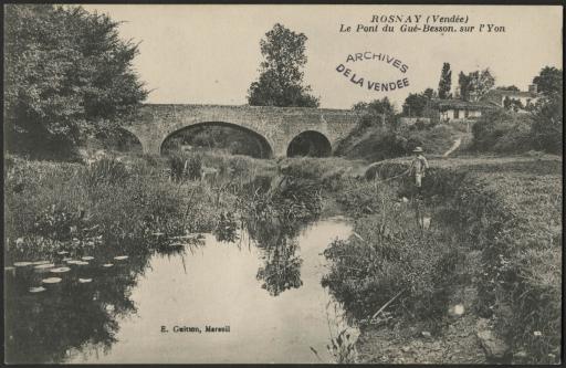 Le pont du Gué-Besson sur la rivière de l'Yon.